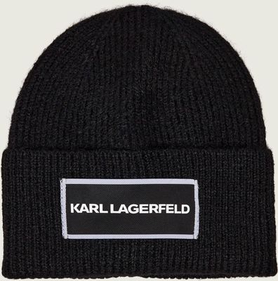 Karl Lagerfeld - Czapka zimowa damska ze sklepu: Gomez Fashion Store w kategorii: Czapki zimowe damskie - zdjęcie 874714-BD9-10338_KL265W000106E93