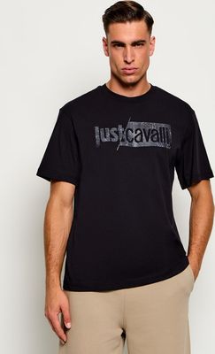 T-shirt męski wiosenny Just Cavalli ze sklepu: Gomez Fashion Store w kategorii: T-shirty męskie - zdjęcie 874714-BD9-10338_CA265M000038899