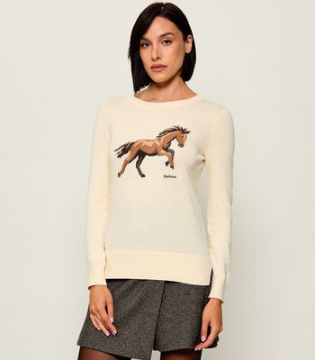Sweter damski Barbour ze sklepu: Gomez Fashion Store w kategorii: Swetry damskie - zdjęcie 874714-BD9-10338_UR265W000001107