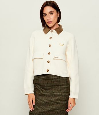 Barbour - Sweter damski ze sklepu: Gomez Fashion Store w kategorii: Swetry damskie - zdjęcie 874714-BD9-10338_UR265W000121107