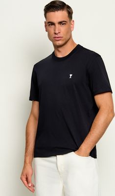 T-shirt męski na wiosnę AMI Paris ze sklepu: Gomez Fashion Store w kategorii: T-shirty męskie - zdjęcie 874714-BD9-10338_AI265M000013045