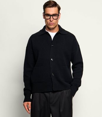 Sweter męski casualowy AMI Paris ze sklepu: Gomez Fashion Store w kategorii: Swetry męskie - zdjęcie 874714-BD9-10338_AI265M000014001