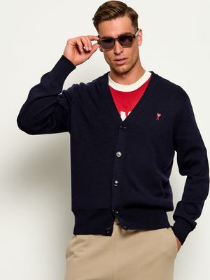 Sweter męski casualowy AMI Paris ze sklepu: Gomez Fashion Store w kategorii: Swetry męskie - zdjęcie 874714-BD9-10338_AI265M000016087