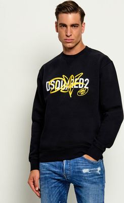 Bluza męska na zimę w stylu młodzieżowym Dsquared2 ze sklepu: Gomez Fashion Store w kategorii: Bluzy męskie - zdjęcie 874714-BD9-10338_DQ264M000038900