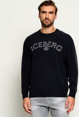 Sweter męski zimowy młodzieżowy Iceberg ze sklepu: Gomez Fashion Store w kategorii: Swetry męskie - zdjęcie 874714-BD9-10338_II265M000001900