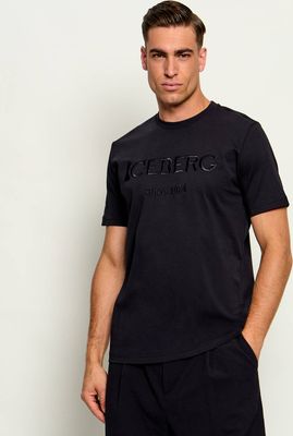T-shirt męski w stylu młodzieżowym Iceberg ze sklepu: Gomez Fashion Store w kategorii: T-shirty męskie - zdjęcie 874714-BD9-10338_II265M000011900