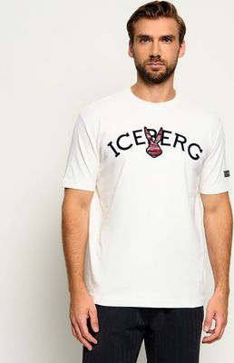 T-shirt męski Iceberg ze sklepu: Gomez Fashion Store w kategorii: T-shirty męskie - zdjęcie 874714-BD9-10338_II265M000014110