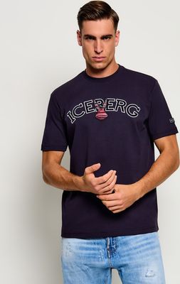 T-shirt męski Iceberg ze sklepu: Gomez Fashion Store w kategorii: T-shirty męskie - zdjęcie 874714-BD9-10338_II265M000014A64