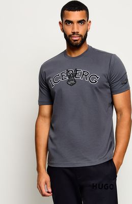 T-shirt męski wiosenny Iceberg ze sklepu: Gomez Fashion Store w kategorii: T-shirty męskie - zdjęcie 874714-BD9-10338_II265M000014B09