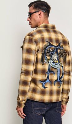 Koszula męska casualowa z klasycznym kołnierzykiem AllSaints ze sklepu: Gomez Fashion Store w kategorii: Koszule męskie - zdjęcie 874714-BD9-10338_AA265M000009081