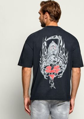 T-shirt męski wiosenny AllSaints ze sklepu: Gomez Fashion Store w kategorii: T-shirty męskie - zdjęcie 874714-BD9-10338_AA265M000010000