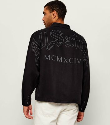 Koszula męska z klasycznym kołnierzykiem AllSaints ze sklepu: Gomez Fashion Store w kategorii: Koszule męskie - zdjęcie 874714-BD9-10338_AA265M000008074