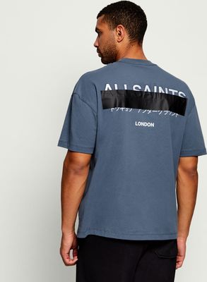 T-shirt męski w stylu młodzieżowym AllSaints ze sklepu: Gomez Fashion Store w kategorii: T-shirty męskie - zdjęcie 874714-BD9-10338_AA265M000028101