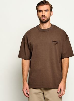 T-shirt męski wiosenny casual AllSaints ze sklepu: Gomez Fashion Store w kategorii: T-shirty męskie - zdjęcie 874714-BD9-10338_AA265M000018029