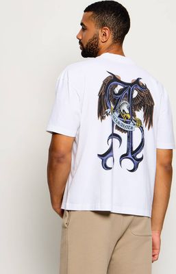 T-shirt męski w stylu młodzieżowym na wiosnę AllSaints ze sklepu: Gomez Fashion Store w kategorii: T-shirty męskie - zdjęcie 874714-BD9-10338_AA265M000011004