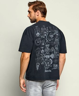 T-shirt męski wiosenny AllSaints ze sklepu: Gomez Fashion Store w kategorii: T-shirty męskie - zdjęcie 874714-BD9-10338_AA265M000027000