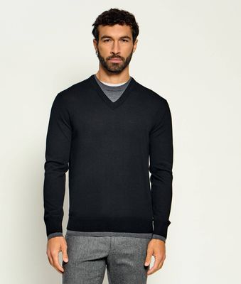 Sweter męski na zimę PAOLO PECORA ze sklepu: Gomez Fashion Store w kategorii: Swetry męskie - zdjęcie 874714-BD9-10338_P2265M000007004