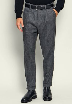 Spodnie męskie jesienne PAOLO PECORA ze sklepu: Gomez Fashion Store w kategorii: Spodnie męskie - zdjęcie 874714-BD9-10338_P2265M000014011