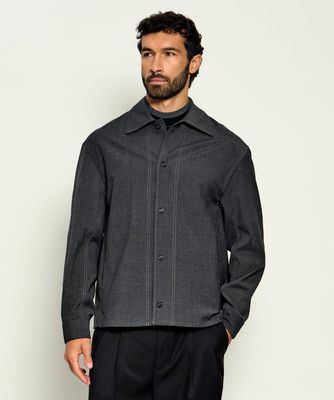 Koszula męska casual z klasycznym kołnierzykiem PAOLO PECORA ze sklepu: Gomez Fashion Store w kategorii: Koszule męskie - zdjęcie 874714-BD9-10338_P2265M000028020