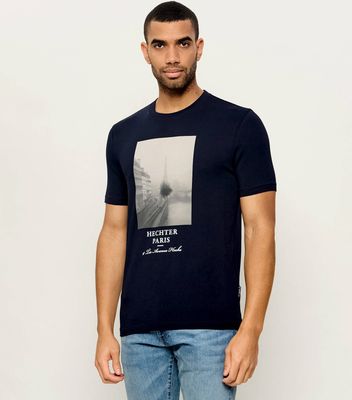T-shirt męski Hechter Paris ze sklepu: Gomez Fashion Store w kategorii: T-shirty męskie - zdjęcie 874714-BD9-10338_HC265M000014003