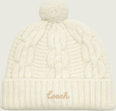 Czapka zimowa damska Coach ze sklepu: Gomez Fashion Store w kategorii: Czapki zimowe damskie - zdjęcie 874714-BD9-10338_CN265W000015028