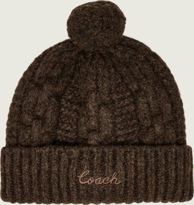 Czapka zimowa damska Coach ze sklepu: Gomez Fashion Store w kategorii: Czapki zimowe damskie - zdjęcie 874714-BD9-10338_CN265W000015165