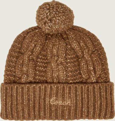 Czapka zimowa damska Coach ze sklepu: Gomez Fashion Store w kategorii: Czapki zimowe damskie - zdjęcie 874714-BD9-10338_CN265W000015338