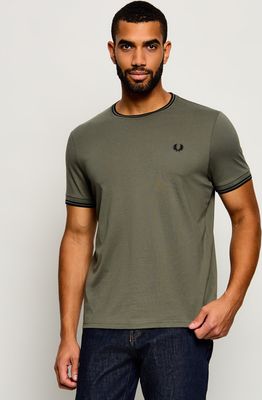 T-shirt męski casualowy Fred Perry ze sklepu: Gomez Fashion Store w kategorii: T-shirty męskie - zdjęcie 874714-BD9-10338_FR265M000014022