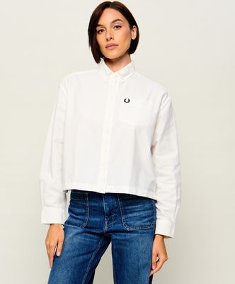 Koszula damska elegancka Fred Perry ze sklepu: Gomez Fashion Store w kategorii: Koszule damskie - zdjęcie 874714-BD9-10338_FR265W000005046