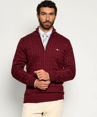 Sweter męski zimowy casual Gant ze sklepu: Gomez Fashion Store w kategorii: Swetry męskie - zdjęcie 874714-BD9-10338_GA265M000041676