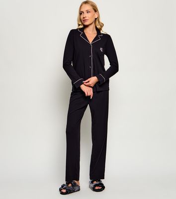 Piżama bez wzorów casual LAUREN RALPH LAUREN ze sklepu: Gomez Fashion Store w kategorii: Piżamy damskie - zdjęcie 874714-BD9-10338_RL265W000148W89