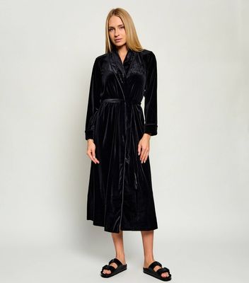 LAUREN RALPH LAUREN - Szlafrok damski bez wzorów ze sklepu: Gomez Fashion Store w kategorii: Szlafroki damskie - zdjęcie 874714-BD9-10338_RL265W000154W89