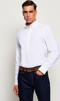 Koszula męska na wiosnę Tommy Hilfiger ze sklepu: Gomez Fashion Store w kategorii: Koszule męskie - zdjęcie 874714-BD9-10338_TH265M000331D96