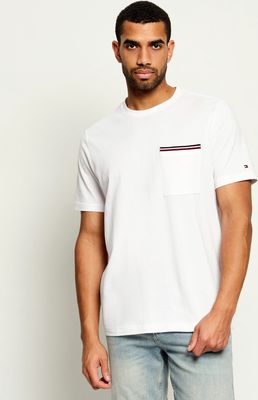 T-shirt męski casualowy Tommy Hilfiger ze sklepu: Gomez Fashion Store w kategorii: T-shirty męskie - zdjęcie 874714-BD9-10338_TH265M000335D96