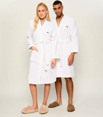 Szlafrok damski bez wzorów Lacoste HOME ze sklepu: Gomez Fashion Store w kategorii: Szlafroki damskie - zdjęcie 874714-BD9-10338_LH265U000008793