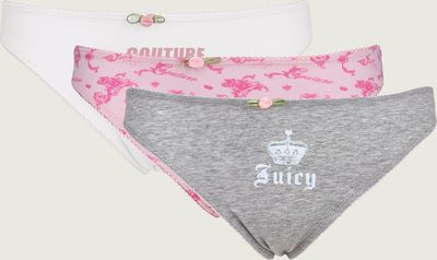 wielokolorowy Majtki damskie z nadrukami casualowe Juicy Couture ze sklepu: Gomez Fashion Store w kategorii: Majtki damskie