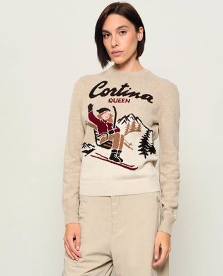 ST.Barth - Sweter damski casualowy ze sklepu: Gomez Fashion Store w kategorii: Swetry damskie - zdjęcie 874714-BD9-10338_SB265W000012474