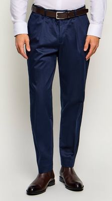 granatowy Spodnie męskie BOSS BLACK ze sklepu: Gomez Fashion Store w kategorii: Spodnie męskie
