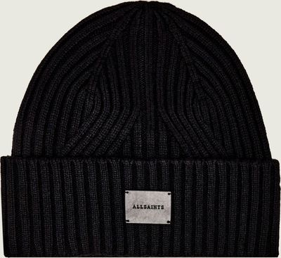Czapka zimowa damska AllSaints ze sklepu: Gomez Fashion Store w kategorii: Czapki zimowe damskie - zdjęcie 874714-BD9-10338_AA265W000045001