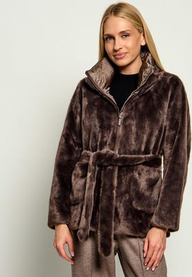Futro damskie na jesień BOMBOOGIE ze sklepu: Gomez Fashion Store w kategorii: Futra damskie - zdjęcie 874714-BD9-10338_OG265W000012013