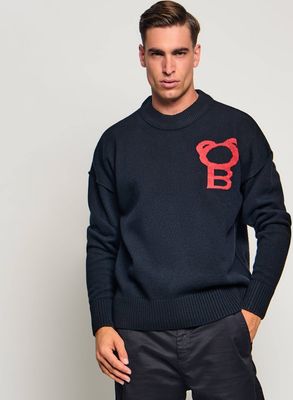 Baron Filou - Sweter męski na zimę ze sklepu: Gomez Fashion Store w kategorii: Swetry męskie - zdjęcie 874714-BD9-10338_FB265M000024002