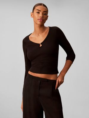 Calvin Klein Jeans - Bluzka damska casualowa ze sklepu: Gomez Fashion Store w kategorii: Bluzki damskie