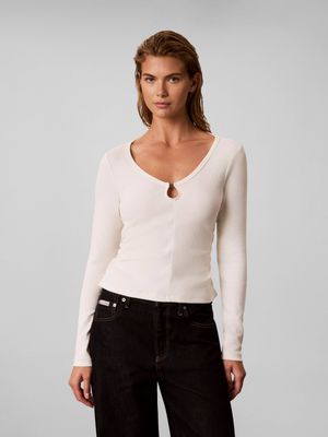 Calvin Klein Jeans - Bluzka damska na wiosnę ze sklepu: Gomez Fashion Store w kategorii: Bluzki damskie