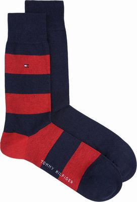 Tommy Hilfiger - Skarpetki damskie w abstrakcyjnym wzorze ze sklepu: Gomez Fashion Store w kategorii: Skarpetki damskie - zdjęcie 874714-BD9-10338_TH172M000394085