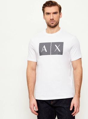 Armani Exchange - T-shirt męski na wiosnę ze sklepu: Gomez Fashion Store w kategorii: T-shirty męskie - zdjęcie 874714-BD9-10338_AX182M000070100
