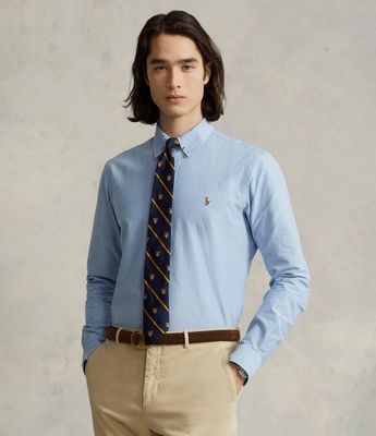 Koszula męska z klasycznym kołnierzykiem Polo Ralph Lauren ze sklepu: Gomez Fashion Store w kategorii: Koszule męskie - zdjęcie 874714-BD9-10338_PR185M000081G99