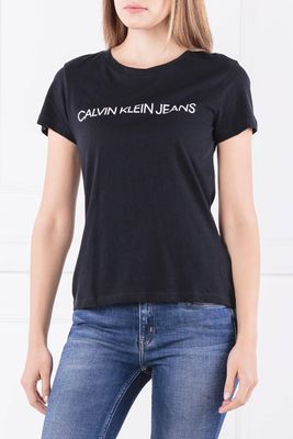 Bluzka damska letnia Calvin Klein Jeans ze sklepu: Gomez Fashion Store w kategorii: Bluzki damskie - zdjęcie 874714-BD9-10338_CJ185W000088099