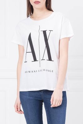 Bluzka damska młodzieżowa Armani Exchange ze sklepu: Gomez Fashion Store w kategorii: Bluzki damskie - zdjęcie 874714-BD9-10338_AX192W000130794