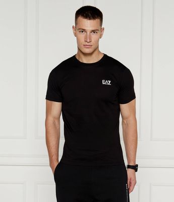 T-shirt męski casual na wiosnę EA7 ze sklepu: Gomez Fashion Store w kategorii: T-shirty męskie - zdjęcie 874714-BD9-10338_E7195M000083012