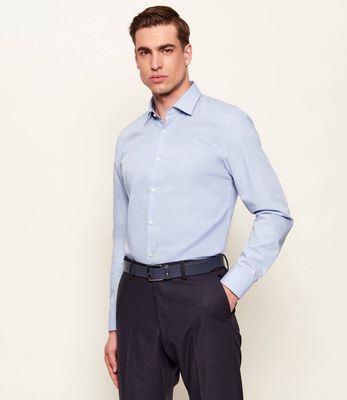 Koszula męska na lato HUGO ze sklepu: Gomez Fashion Store w kategorii: Koszule męskie - zdjęcie 874714-BD9-10338_BU195M000074459